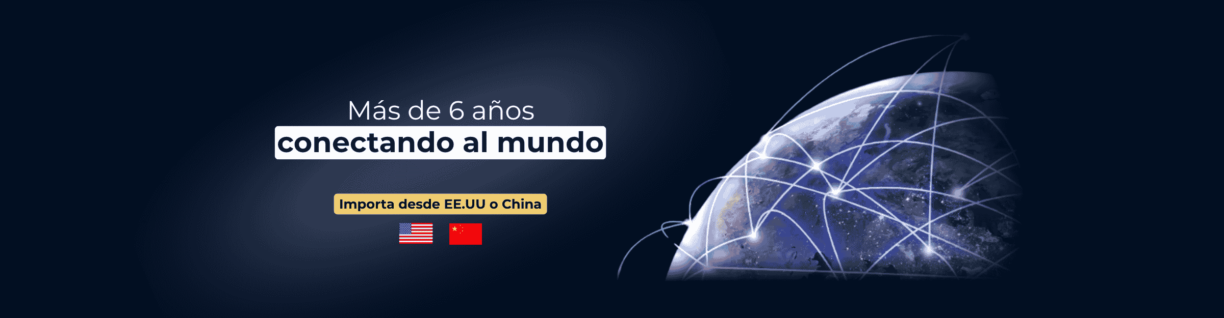 Más de 6 años conectando al mundo. Importa desde EE.UU. o China.